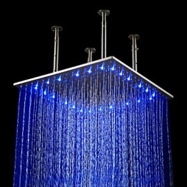 20 inch Stainless Steel Shower Head with Color Changing LED Light