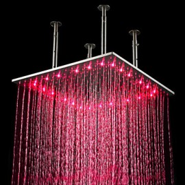 20 inch Stainless Steel Shower Head with Color Changing LED Light
