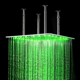 20 inch Stainless Steel Shower Head with Color Changing LED Light
