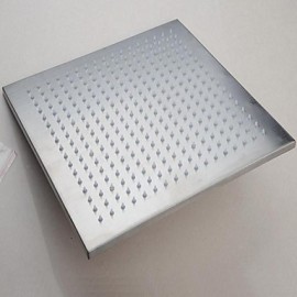 30 x 30 Square Stainless Steel LED Shower Head with 3 Colors Changing