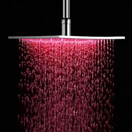 12 inch Brass Shower Head with Color Changing LED Light