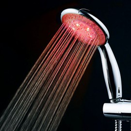 3-Color Temperature Sensitive LED Color Changing Hand Shower