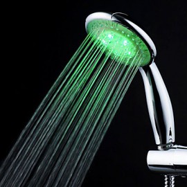 3-Color Temperature Sensitive LED Color Changing Hand Shower