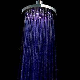 8 Inch A Grade ABS Chrome Finish LED Rain Shower Head