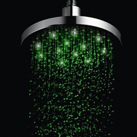 8 Inch A Grade ABS Chrome Finish LED Rain Shower Head
