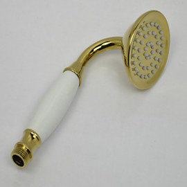 Contemporary Ti-PVD Finish Brass Handled Shower Head