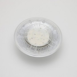 8 Inch A Grade ABS Chrome Finish Round 3 Colors LED Rain Shower Head - Silver