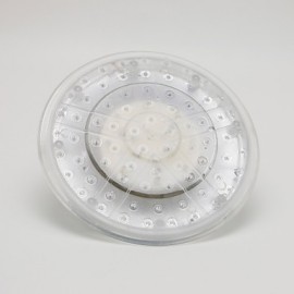 8 Inch A Grade ABS Chrome Finish Round 3 Colors LED Rain Shower Head - Silver