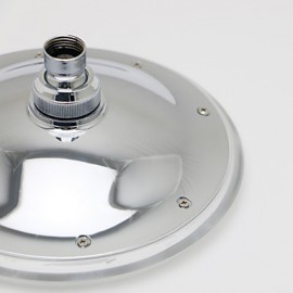 8 Inch A Grade ABS Chrome Finish Round 3 Colors LED Rain Shower Head - Silver