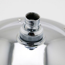 8 Inch A Grade ABS Chrome Finish Round 3 Colors LED Rain Shower Head - Silver