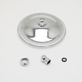 8 Inch A Grade ABS Chrome Finish Round 3 Colors LED Rain Shower Head - Silver