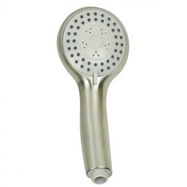 Contemporary Nickel Brushed Finish ABS Circle Handle Shower Head