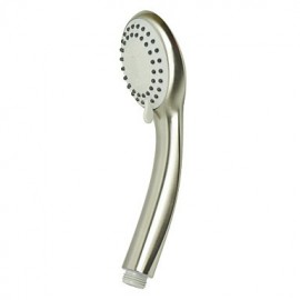 Contemporary Nickel Brushed Finish ABS Circle Handle Shower Head
