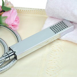Contemporary Chrome Finish Solid Brass Square Hanldheld Shower head