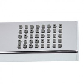 Contemporary Chrome Finish Solid Brass Square Hanldheld Shower head
