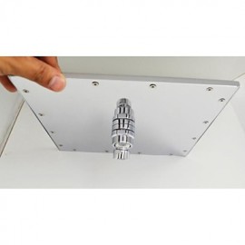 10 Inch Square Brass Chrome Bathroom Waterfall And Rain Shower Head