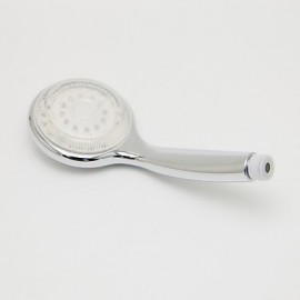 Contemporary A Grade ABS Chrome Finish RGB LED Shower Head - Silver