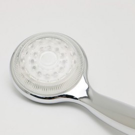 Contemporary A Grade ABS Chrome Finish RGB LED Shower Head - Silver