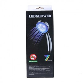 7 Colors LED Light Romantic Handheld Water Shower Head
