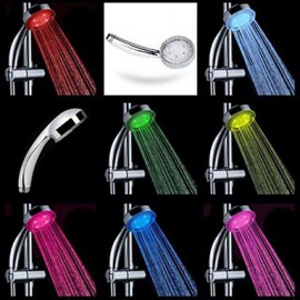 7 Colors LED Light Romantic Handheld Water Shower Head