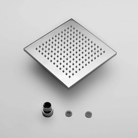 7 Colors Changing LED Chrome Shower Faucet Head of 8 inch