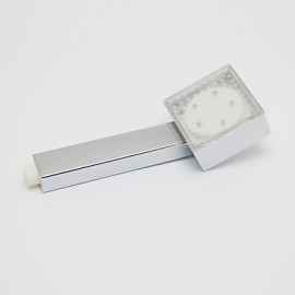 High Quality Contemporary A Grade ABS Chrome Finish 7 Colors LED Hand Shower - Silver