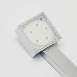 High Quality Contemporary A Grade ABS Chrome Finish 7 Colors LED Hand Shower - Silver