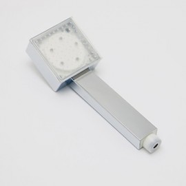 High Quality Contemporary A Grade ABS Chrome Finish 7 Colors LED Hand Shower - Silver