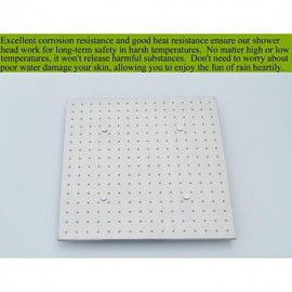 20 Inch Stainless Steel 304 Atomizing And Rainfall LED 3 Colors Temperature Sensitive Bathroom Shower Head