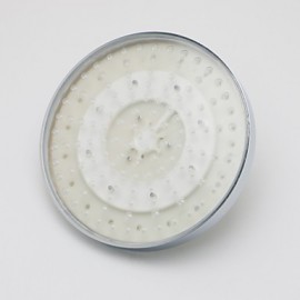 8 Inch A Grade ABS Chrome Finish Round 7 Colors LED Rain Shower Head - Silver