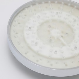 8 Inch A Grade ABS Chrome Finish Round 7 Colors LED Rain Shower Head - Silver