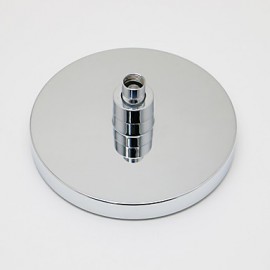 8 Inch A Grade ABS Chrome Finish Round 7 Colors LED Rain Shower Head - Silver