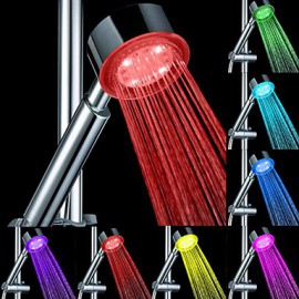 Chrome Finish Multi-color LED Hand Shower