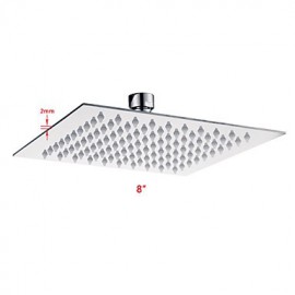 8" Modern Design Ultrathin Stainless Steel Square Shower Head