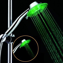 Colorful Led Shower Head Waterfall Handheld Douche with 2 Adjustable Mode