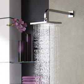 8 inch A Grade ABS Contemporary High-Quality Fashion Durable Chrome Finish Square Shower Head - Silver