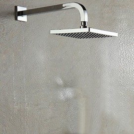 8 inch A Grade ABS Contemporary High-Quality Fashion Durable Chrome Finish Square Shower Head - Silver