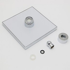 8 inch A Grade ABS Contemporary High-Quality Fashion Durable Chrome Finish Square Shower Head - Silver