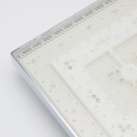 8 Inch A Grade ABS Chrome Finish Square RGB LED Rain Shower - Silver