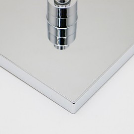 8 Inch A Grade ABS Chrome Finish Square RGB LED Rain Shower - Silver