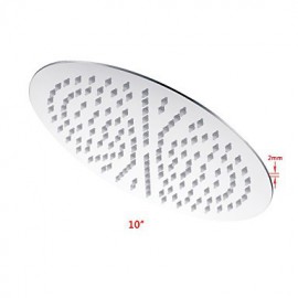 10" Modern Design Ultrathin Stainless Steel Round Shower Head