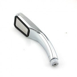 Supercharged Energy-saving Handheld Chrome-plated Hand Shower - Silver + Black
