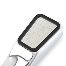 Supercharged Energy-saving Handheld Chrome-plated Hand Shower - Silver + Black