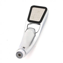 Supercharged Energy-saving Handheld Chrome-plated Hand Shower - Silver + Black
