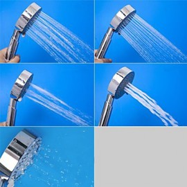 Contemporary 5 Functions Pressurize Circle Bubble ABS Hand Shower