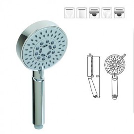 Five Functions Circle ABS Handle Shower Head
