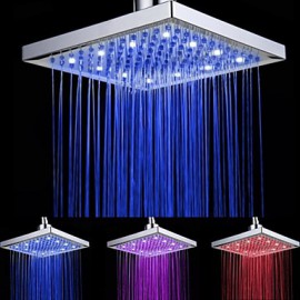 Shower Faucet Contemporary LED / Waterfall / Rain Shower A Grade ABS Plastic Chrome