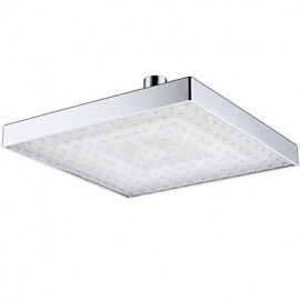 8 Inch Chrome Temperature Control Heat Sensor Colorful LED Shower Head Rain Shower