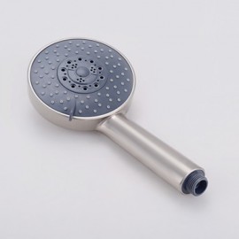 Five Function Massaging Hand Shower Head with Adjustable Slide Bar Brushed Nickel