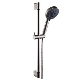 Five Function Massaging Hand Shower Head with Adjustable Slide Bar Brushed Nickel